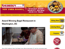 Tablet Screenshot of goldbergsnybagels.com